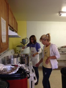 cooking volunteers