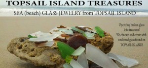 Sea glass ad for TI Treasures